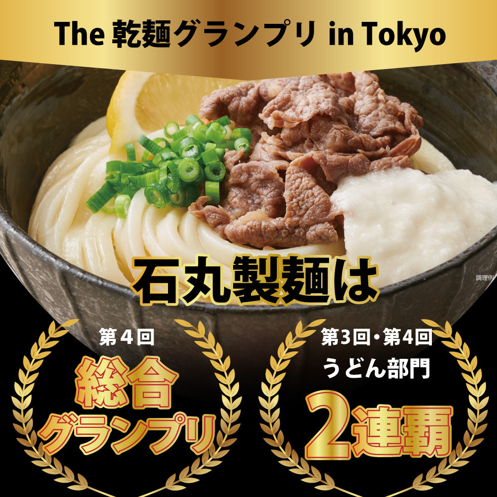 Japan Ishimaru Sanuki Udon Noodles with Dipping Sauce 3 servings Gift Bag (Award winning product)