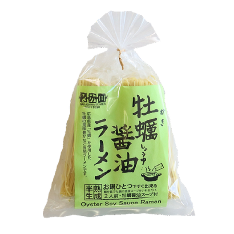 NAKAGAWA SEIMEN Hiroshima Oyster Soy Sauce Ramen 2 Servings