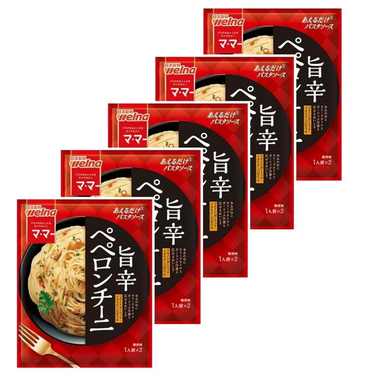 Ma-Ma Peperoncino Instant Pasta Sauce – Garlic & Chili, 5 Packs