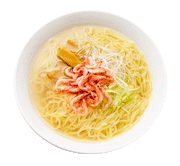 Sakura Shrimp Salt Ramen 2 servings (Bag Pack), Thin Curly Noodles