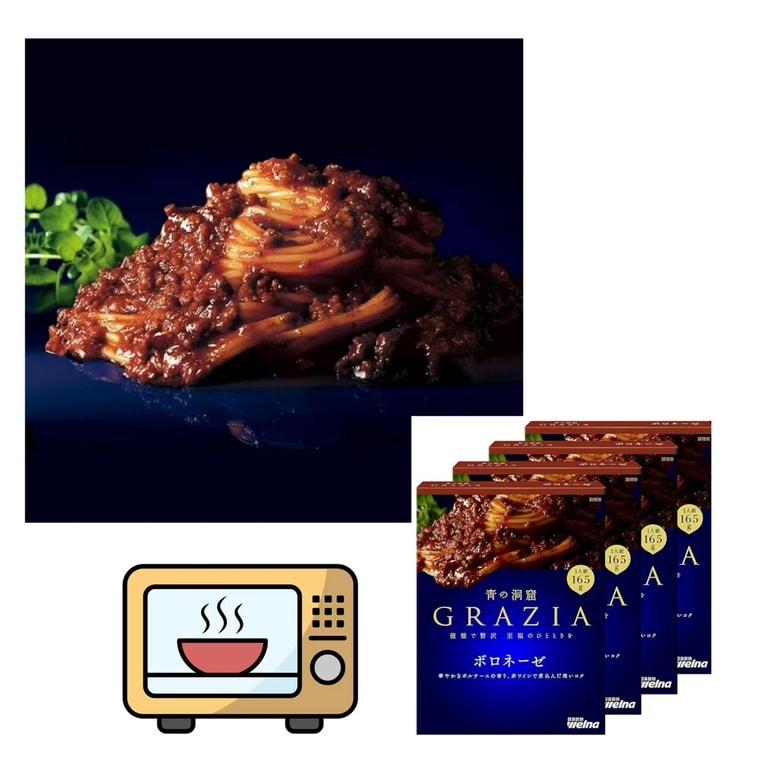Nissin GRAZIA Bolognese Pasta Sauce, 4-Pack