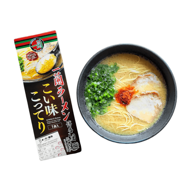 Ichiran Ramen Hakata Thin Noodles Rich Tonkotsu Broth