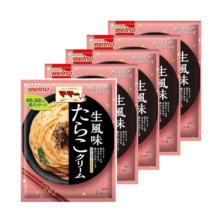 Ma-Ma Series Instant Pasta Sauce – Tarako Cream (Fresh Flavor) 5Packs 10 Servings (No Pasta Included)