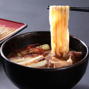 3 Servings Hanayama Onihimokawa Udon, Japanese Wide Noodle with Meat Juice Sauce